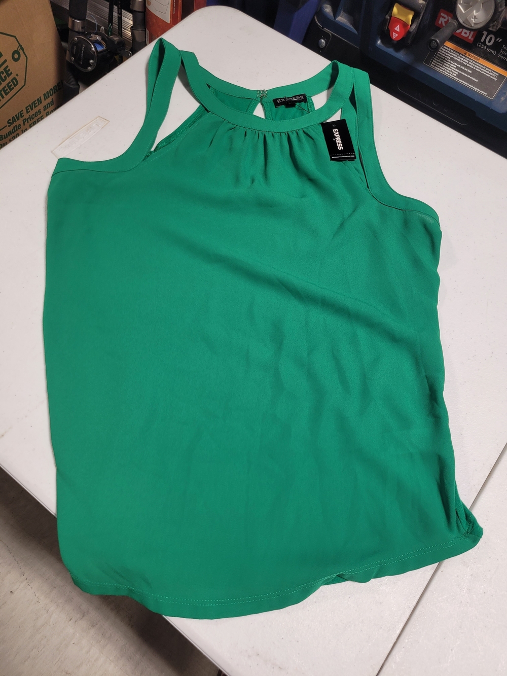 Express Green Tank Top